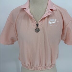 Nike Air Pink Half-Zip Top